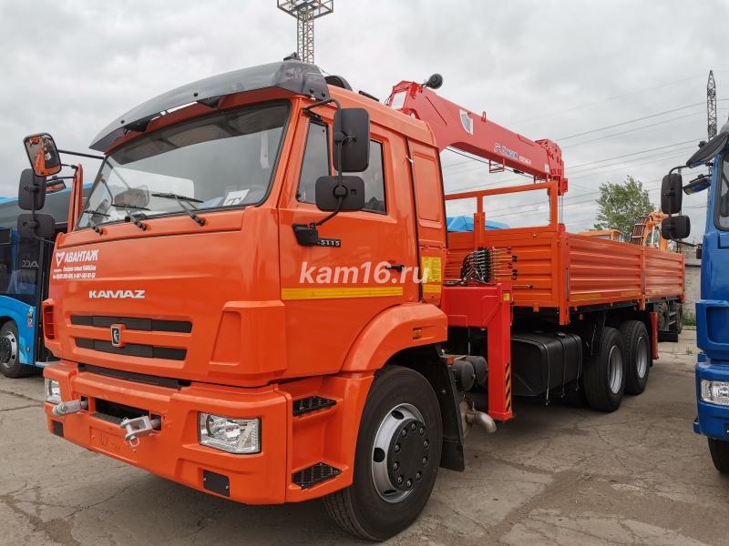 Бортовой Камаз 65115 Е-5 с КМУ Hangil HGC 756 (аналог Kanglim 1256)