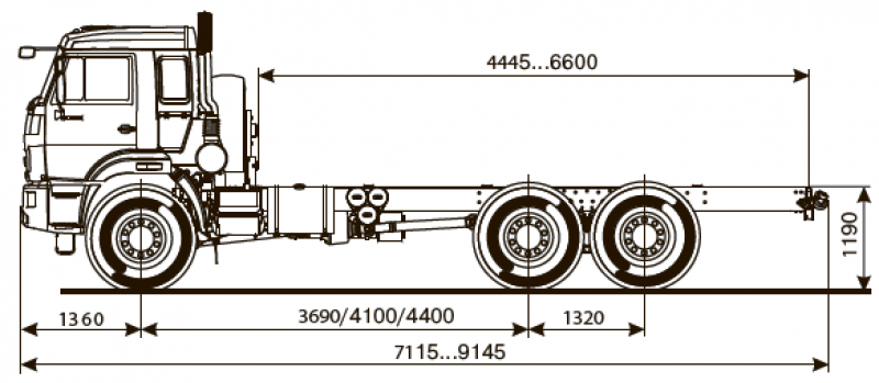 43118-3027-50 Шасси КамАЗ